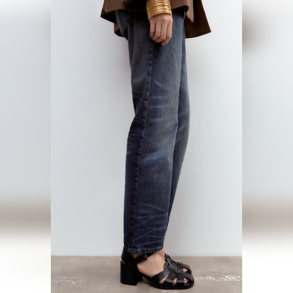 Zara LEATHER FISHERMAN SANDALS - Picture 3 of 9